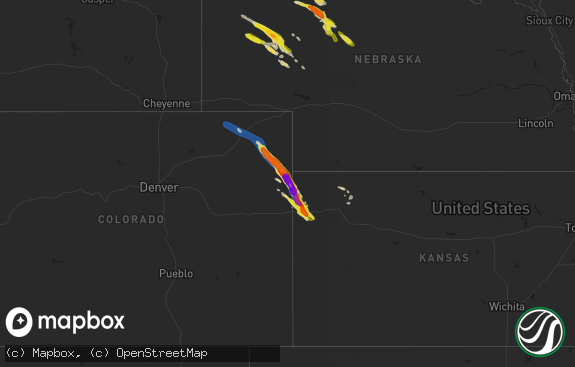 Hail map preview on 08-11-2024