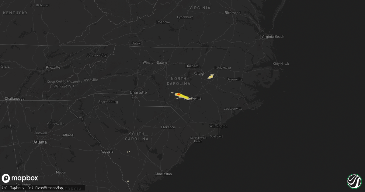 Hail map on August 11, 2024