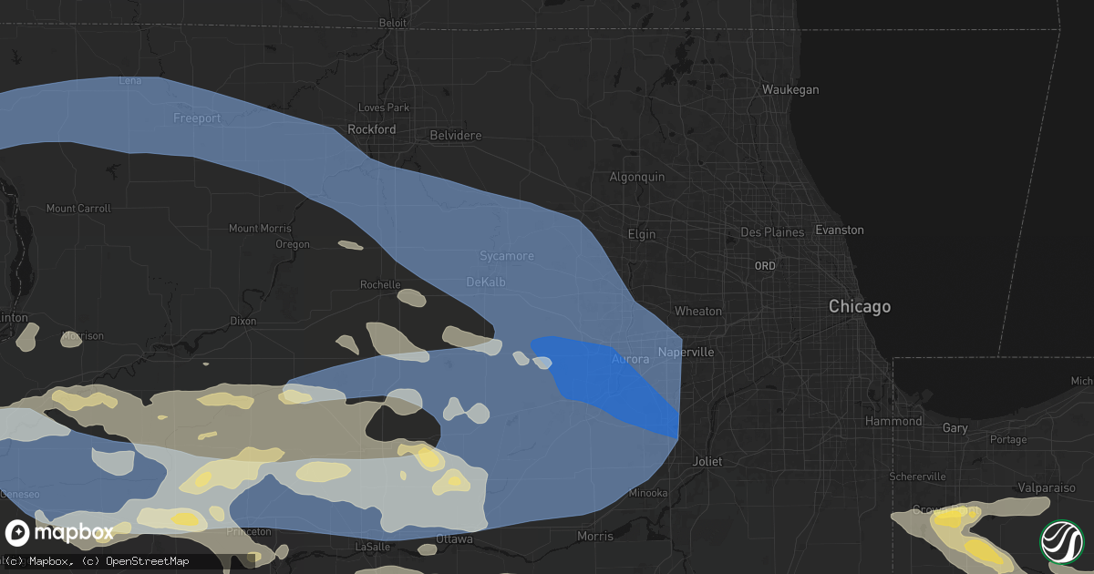 Hail map in Maple Park, IL on August 11, 2026