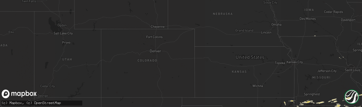 Hail map in Montana on August 12, 2012