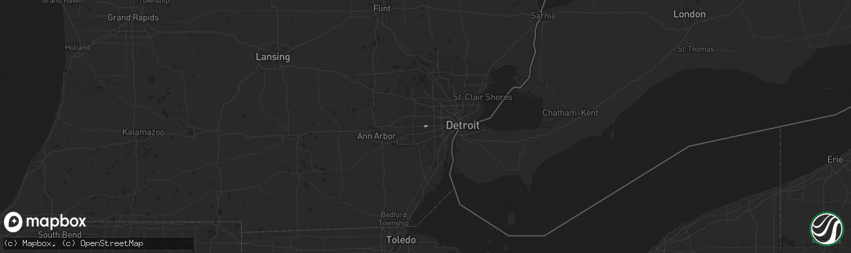 Hail map in Garden City, MI on August 12, 2014