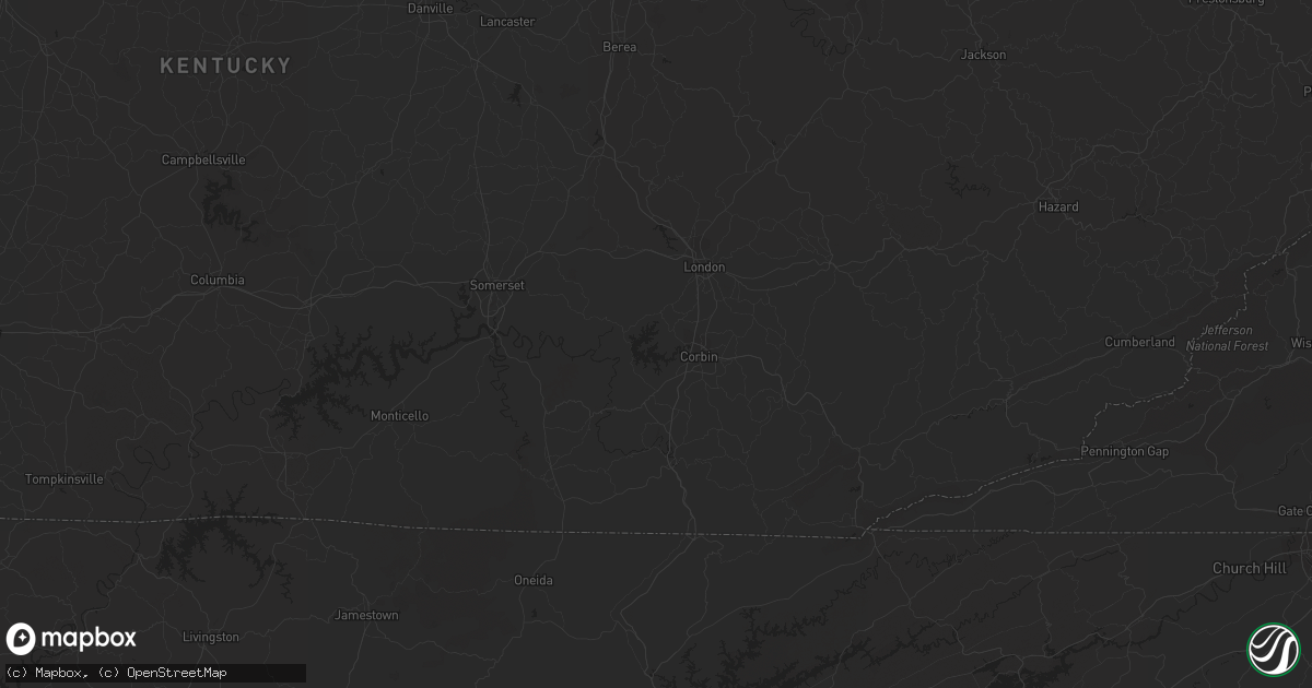 Hail map in Danielson, CT on August 12, 2016