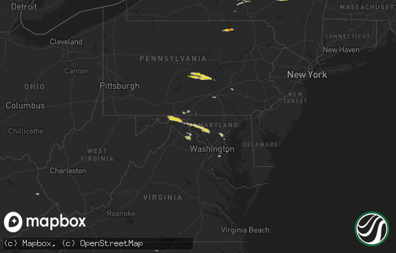 Hail map preview on 08-12-2017