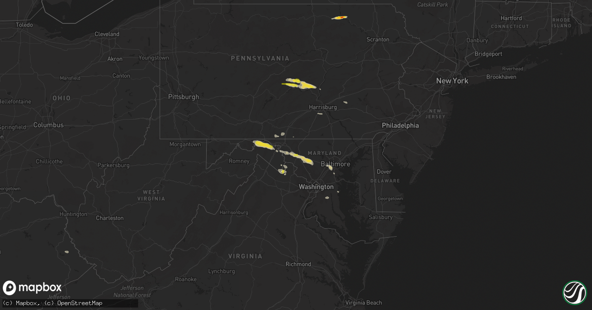 Hail map on August 12, 2017