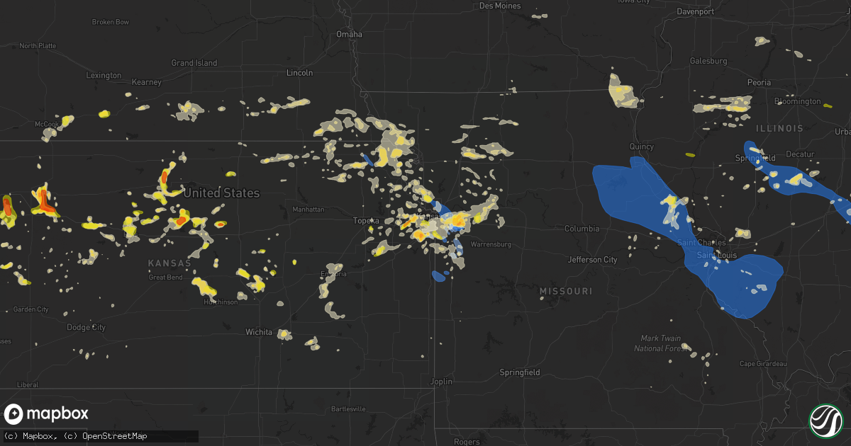 Hail map on August 12, 2021