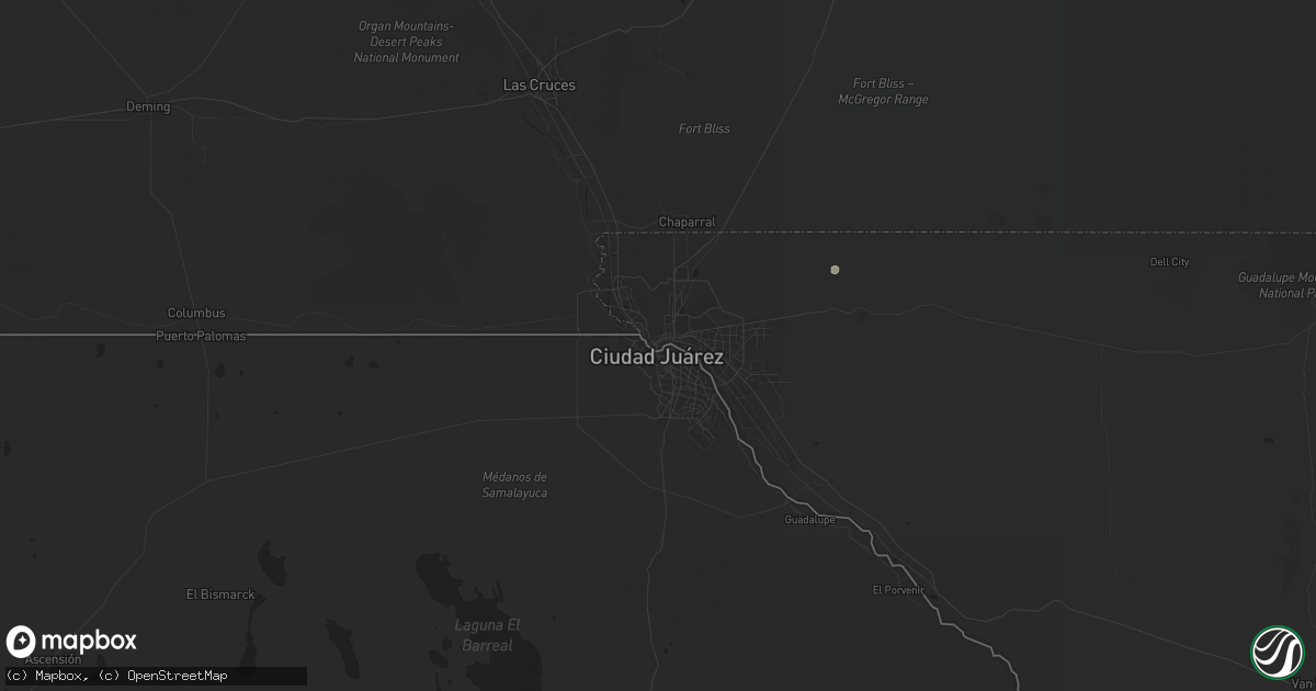 Hail map in El Paso, TX on August 12, 2024