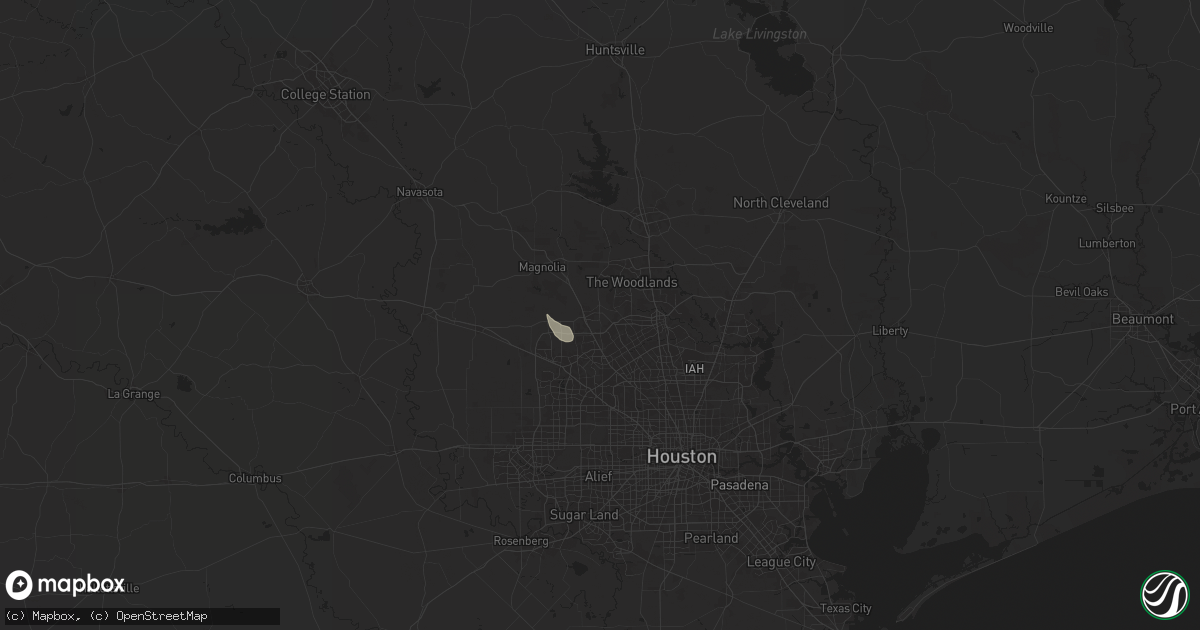 Hail map in Tomball, TX on August 12, 2024