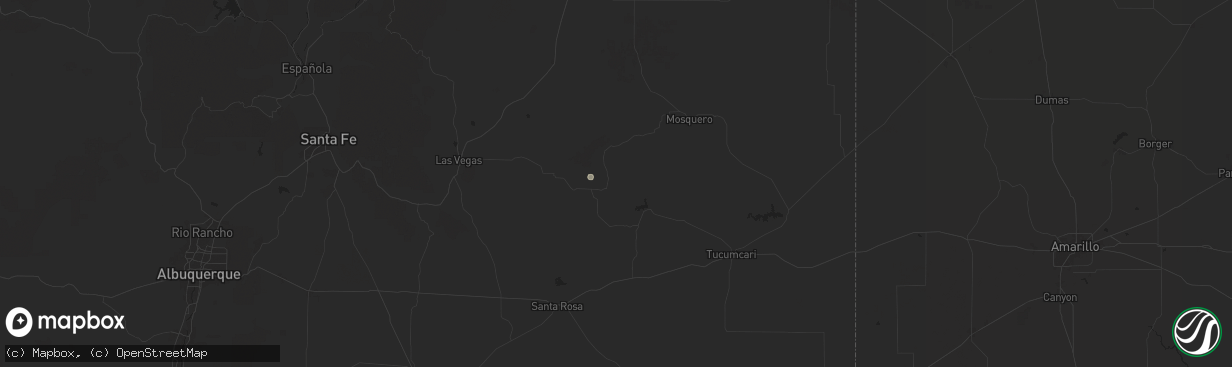 Hail map in Trementina, NM on August 12, 2024