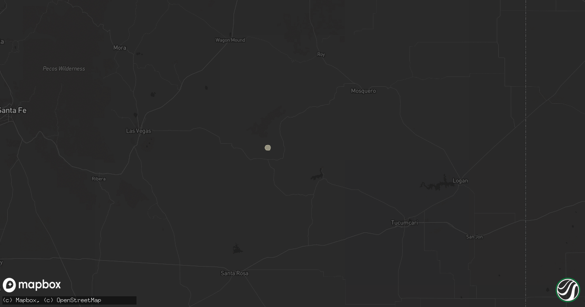 Hail map in Trementina, NM on August 12, 2024