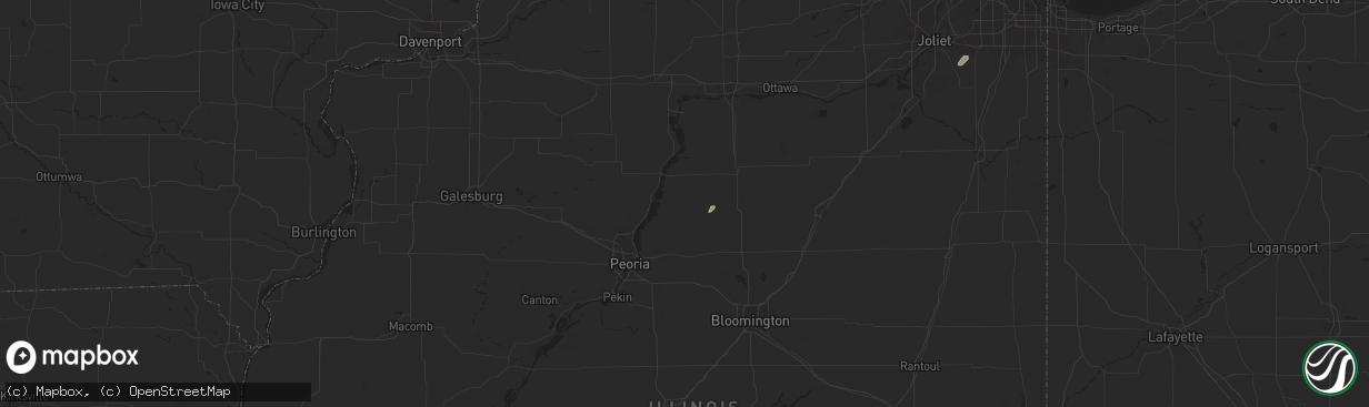 Hail map in Washburn, IL on August 12, 2025