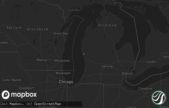 Hail map preview on 08-12-2025