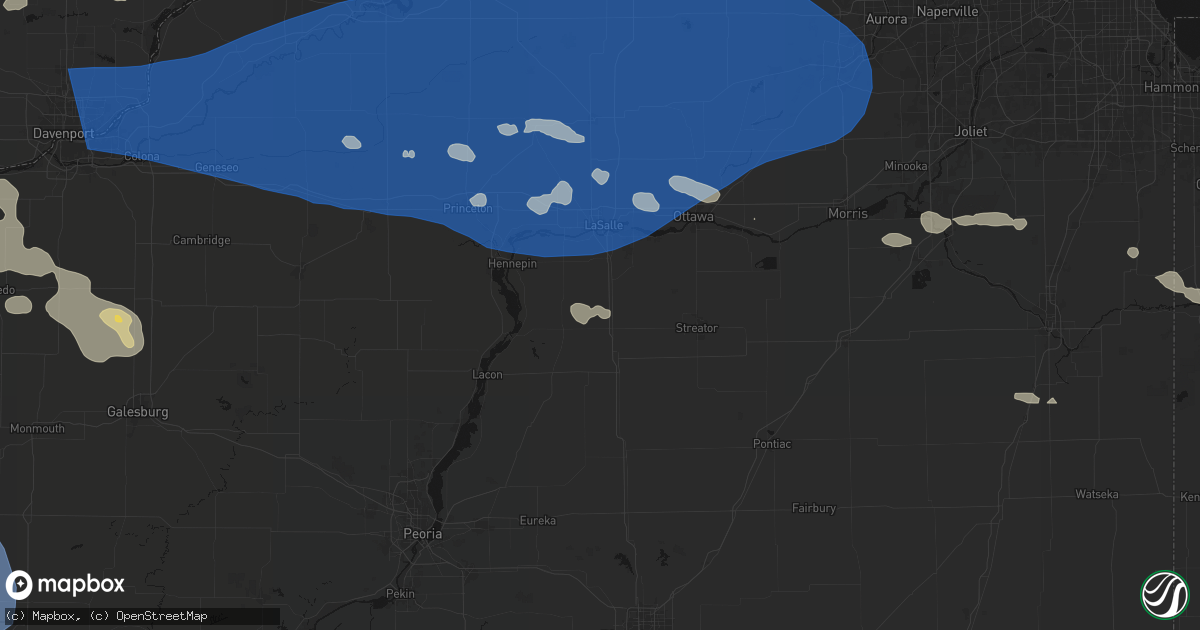 Hail map in Lostant, IL on August 12, 2026