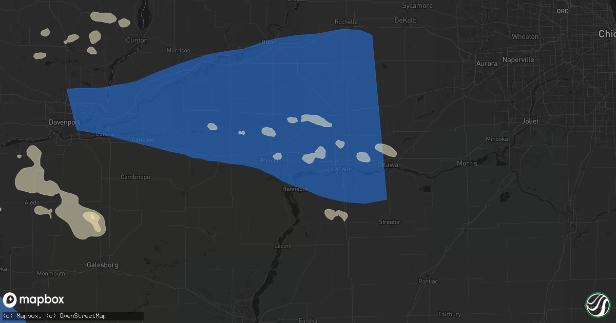 Hail map in Seatonville, IL on August 12, 2026