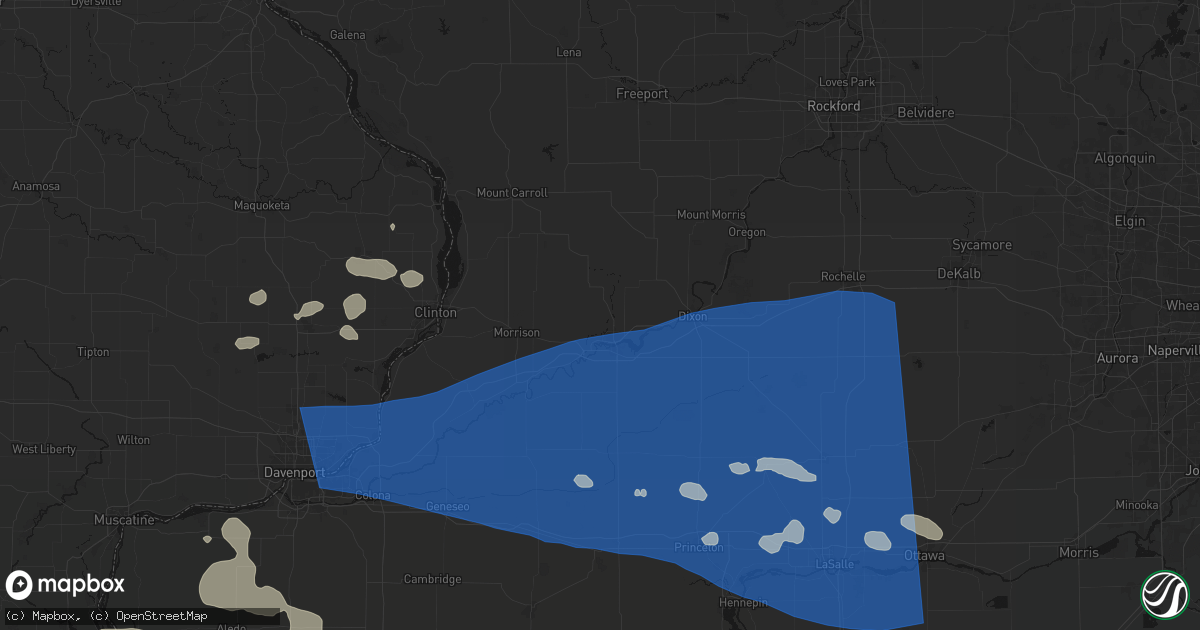 Hail map in Sterling, IL on August 12, 2026