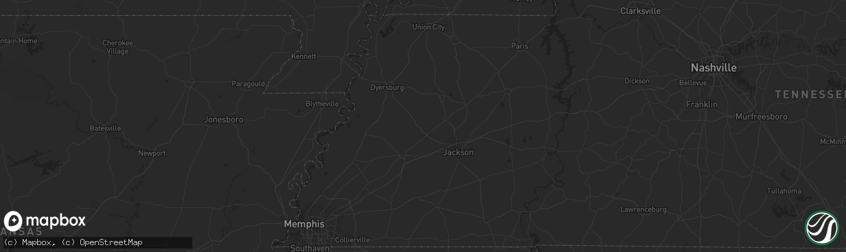 Hail map in Alexandria, LA on August 13, 2013