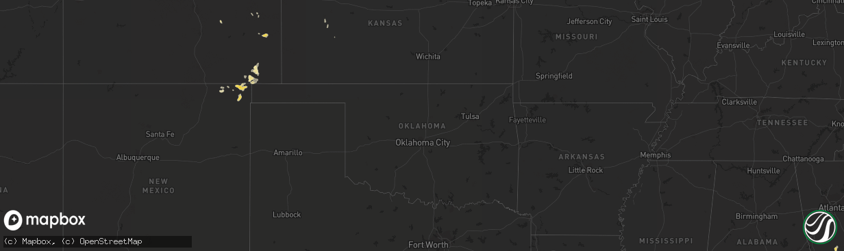 Hail map in Colorado on August 13, 2015