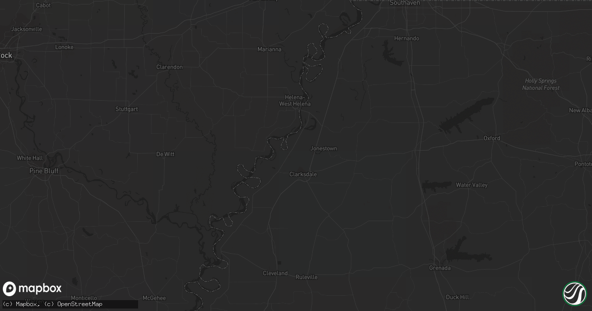 Hail map in Oberlin, KS on August 13, 2015
