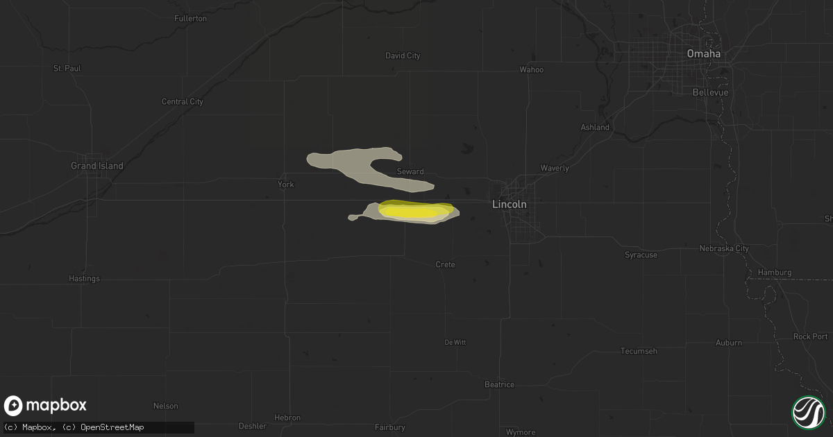 Hail map in Milford, NE on August 13, 2017