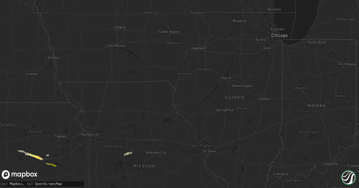Hail map in Arizona on August 13, 2023