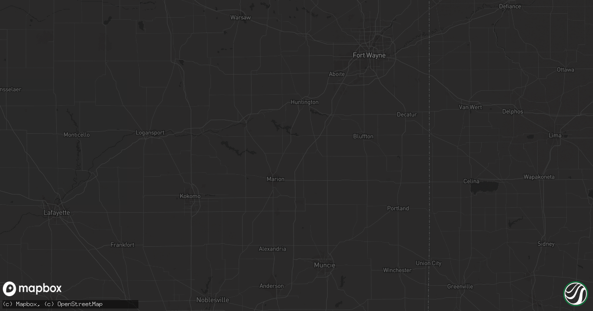 Hail map in Harmony, ME on August 13, 2023