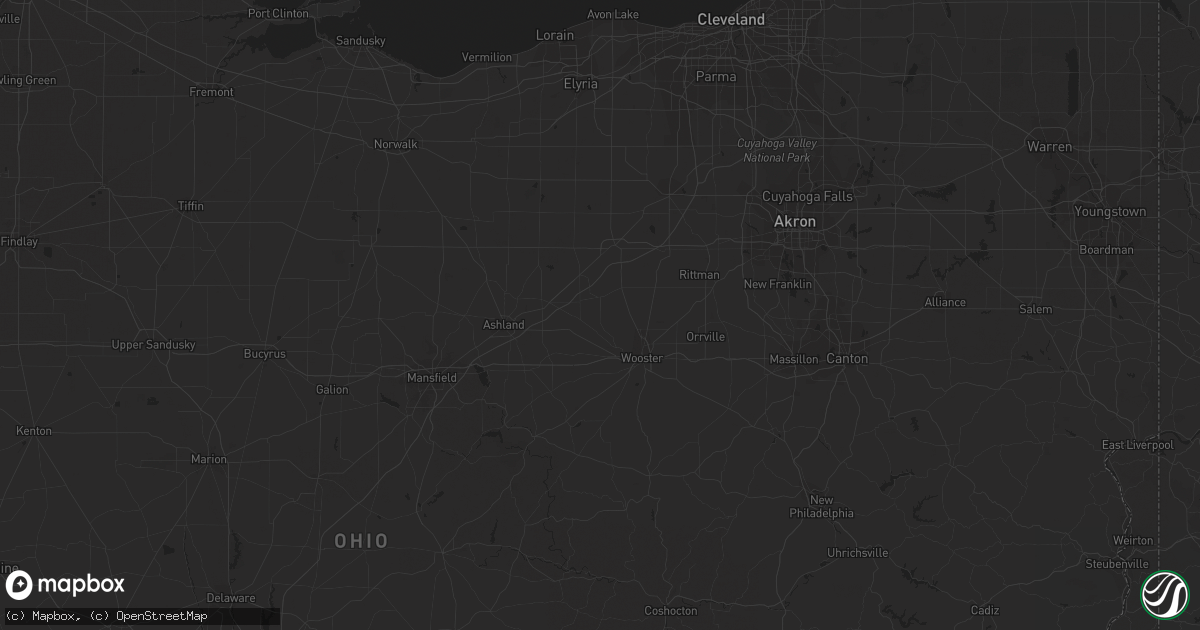 Hail map in Ionia, MO on August 13, 2023