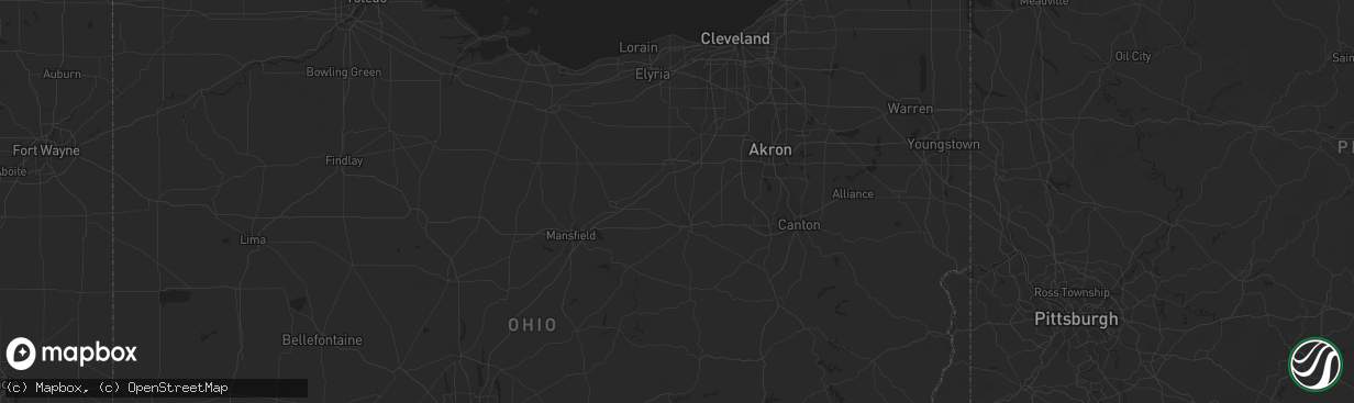 Hail map in Mora, MO on August 13, 2023