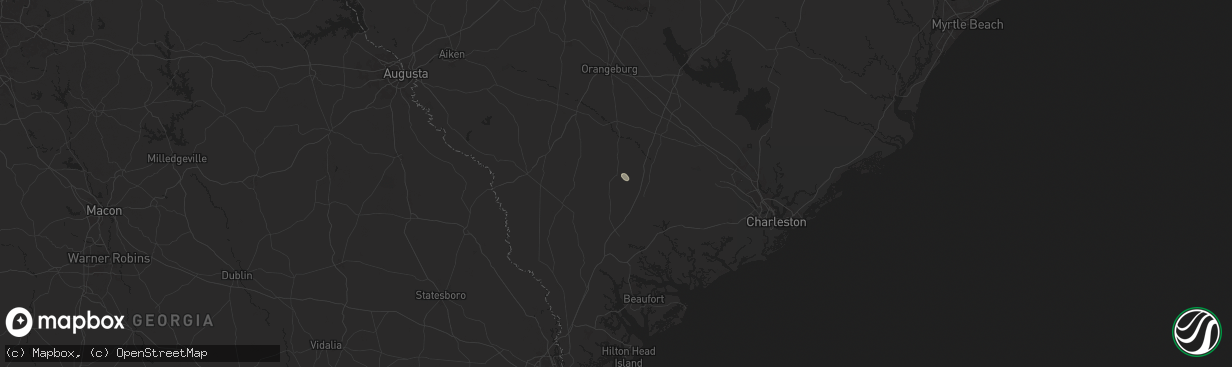 Hail map in Ruffin, SC on August 13, 2024