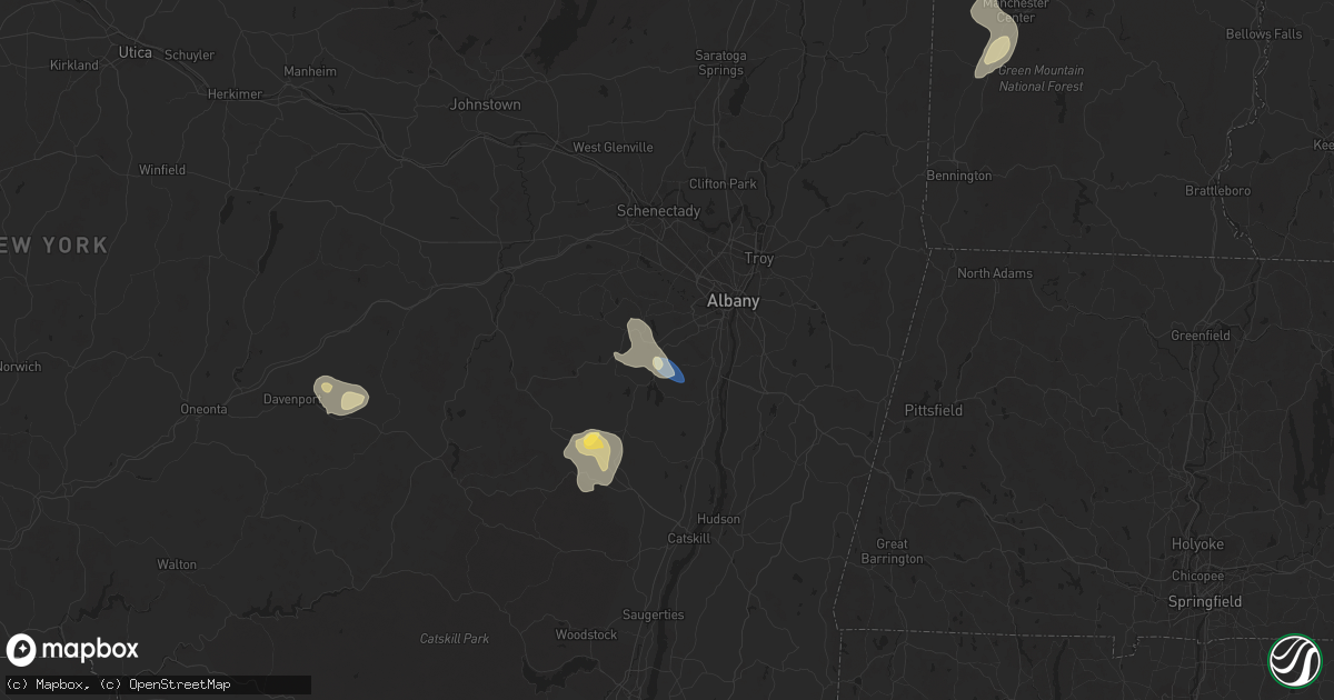 Hail map in Feura Bush, NY on August 13, 2025