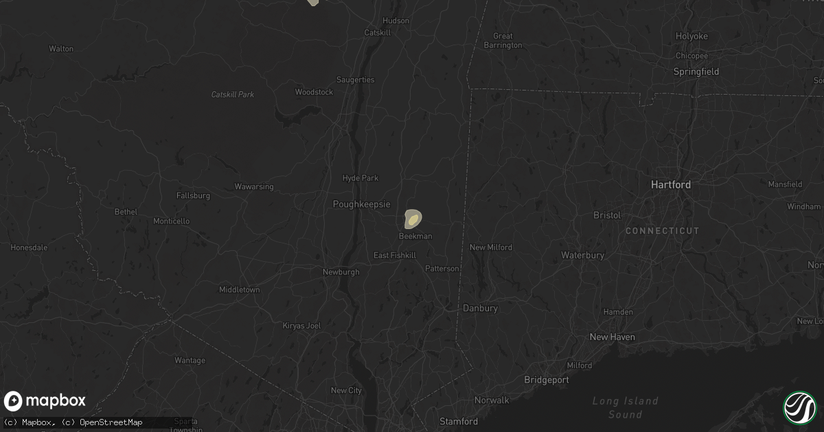Hail map in Lagrangeville, NY on August 13, 2025