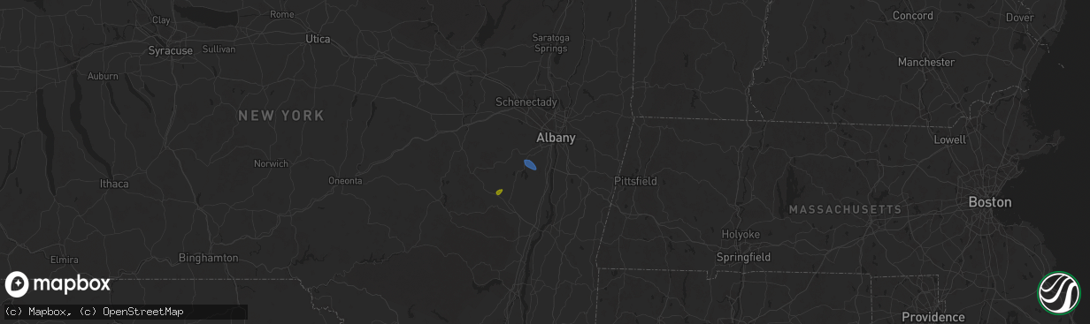 Hail map in Selkirk, NY on August 13, 2025