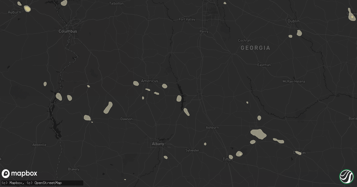 Hail map in Cobb, GA on August 13, 2026