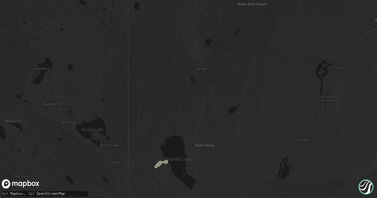 Hail map in Empire, NV on August 13, 2026