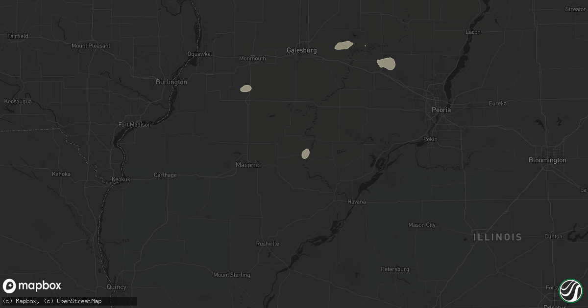 Hail map in Marietta, IL on August 13, 2026