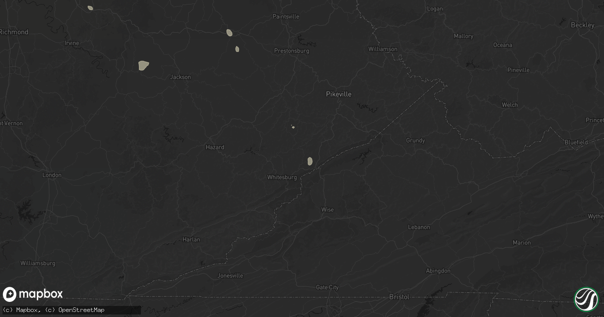 Hail map in Neon, KY on August 13, 2026