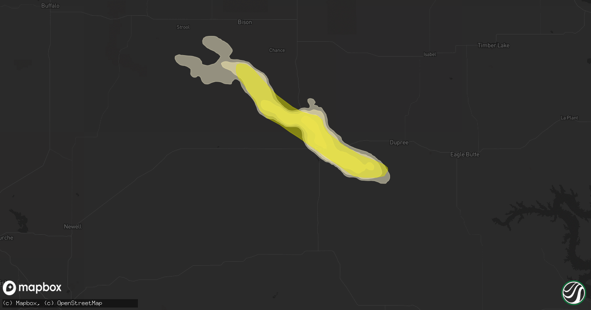 Hail map in Faith, SD on August 14, 2016