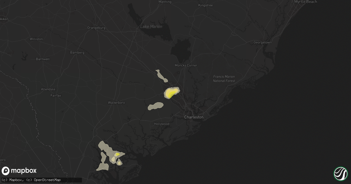 Hail map in Ladson, SC on August 14, 2019
