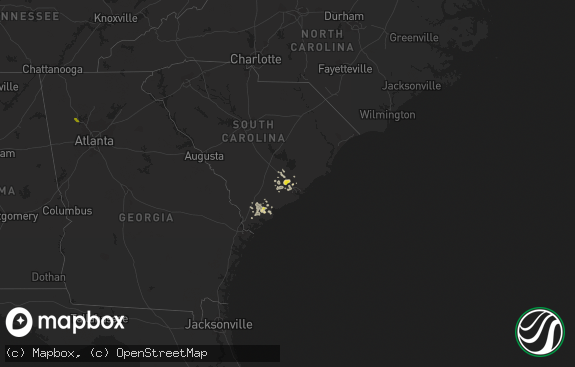 Hail map preview on 08-14-2019