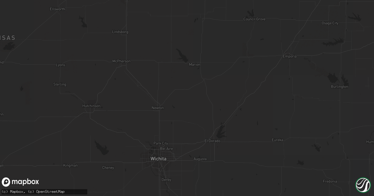 Hail map in Grover, CO on August 14, 2022