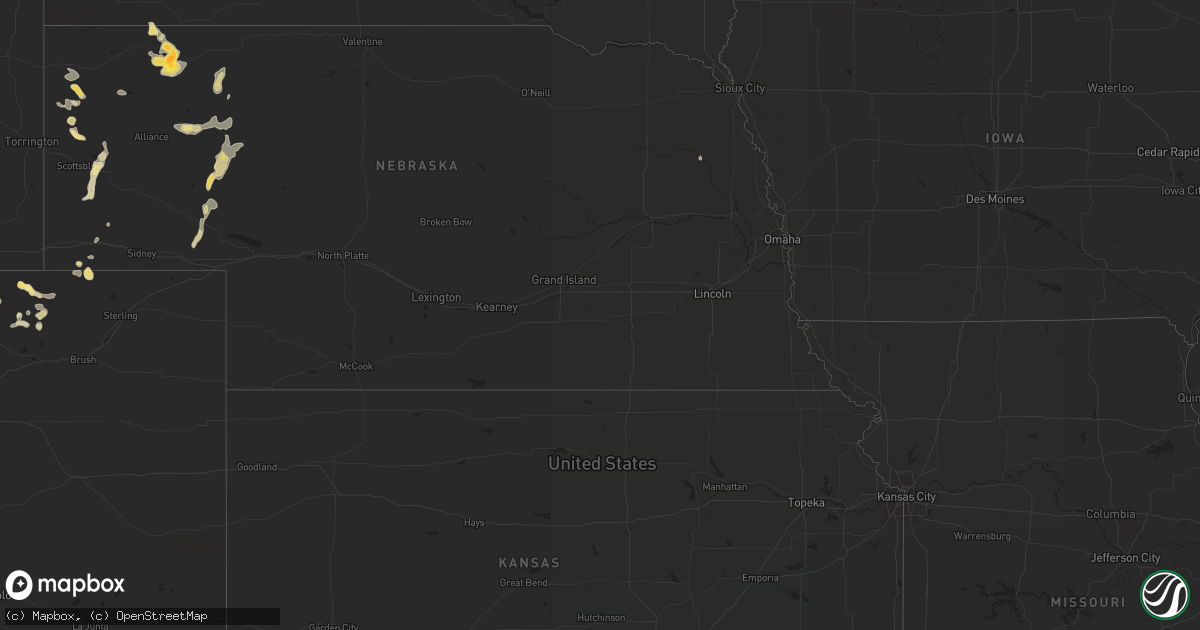 Hail map in New Mexico on August 14, 2022