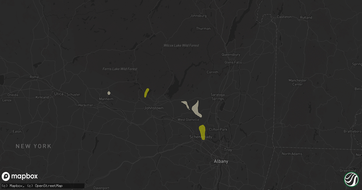 Hail map in Broadalbin, NY on August 14, 2024