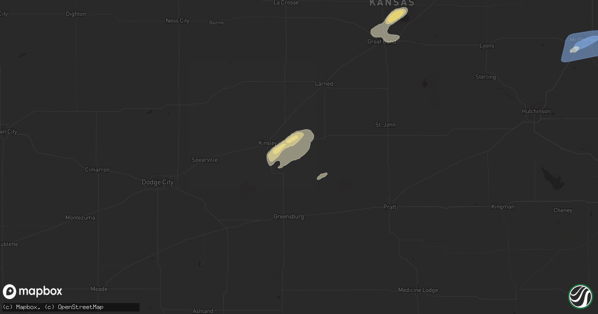 Hail map in Lewis, KS on August 14, 2024