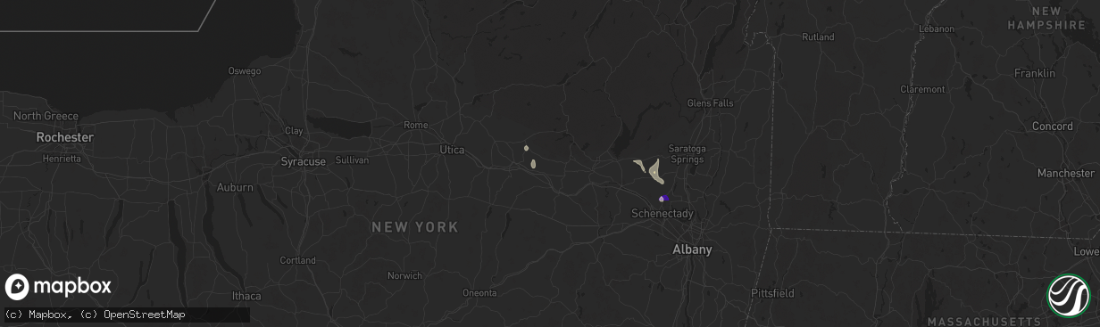 Hail map in Saint Johnsville, NY on August 14, 2024