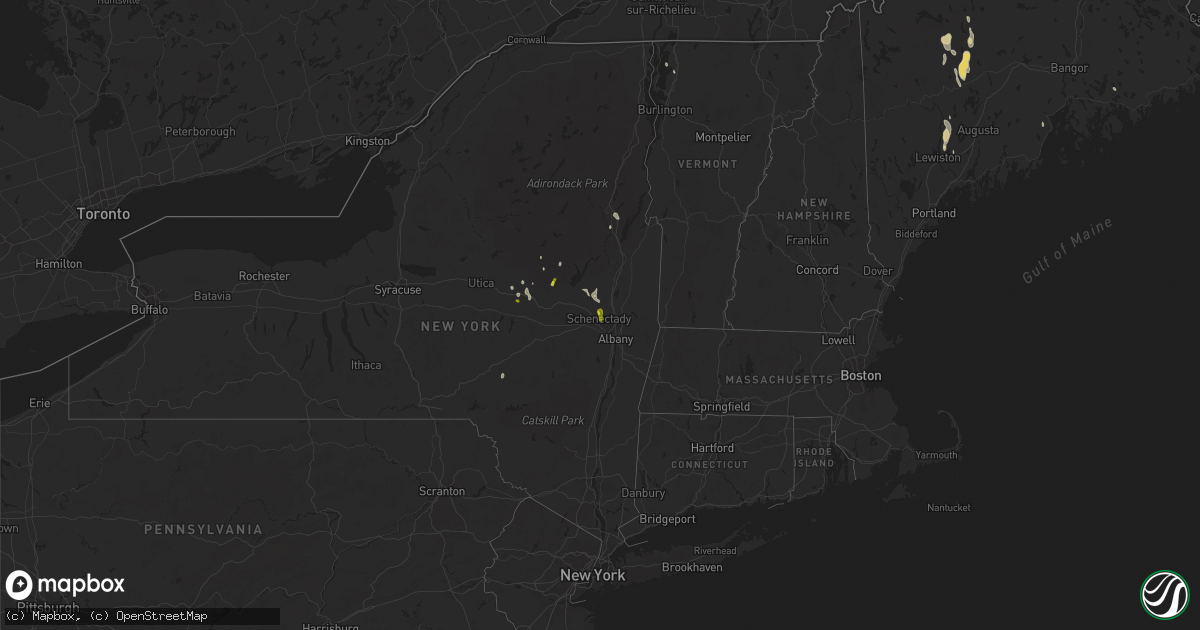 Hail map on August 14, 2024