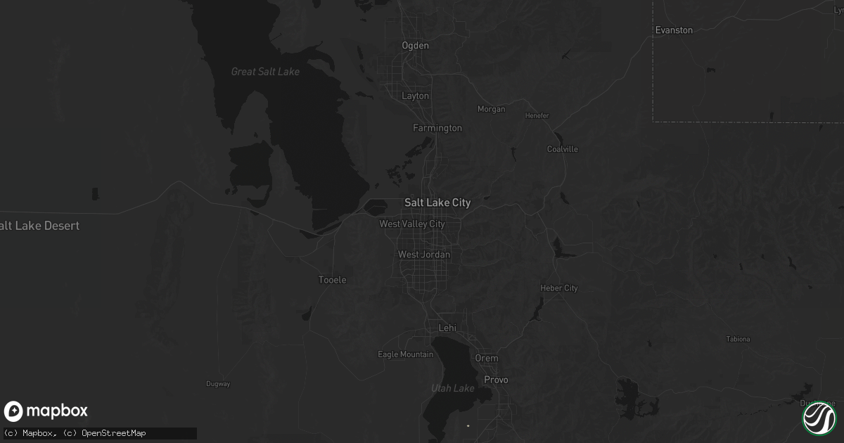 Hail map in West Valley City, UT on August 14, 2026
