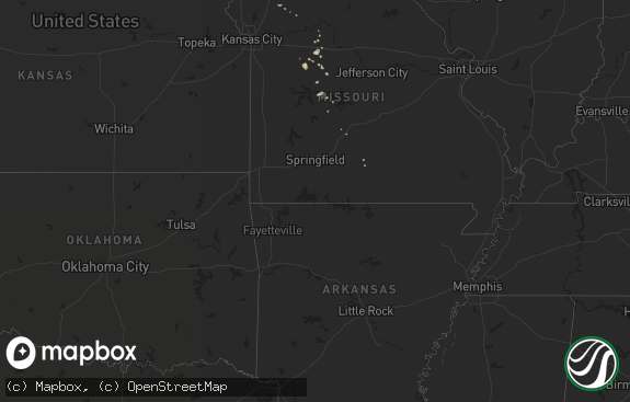 Hail map preview on 08-15-2011