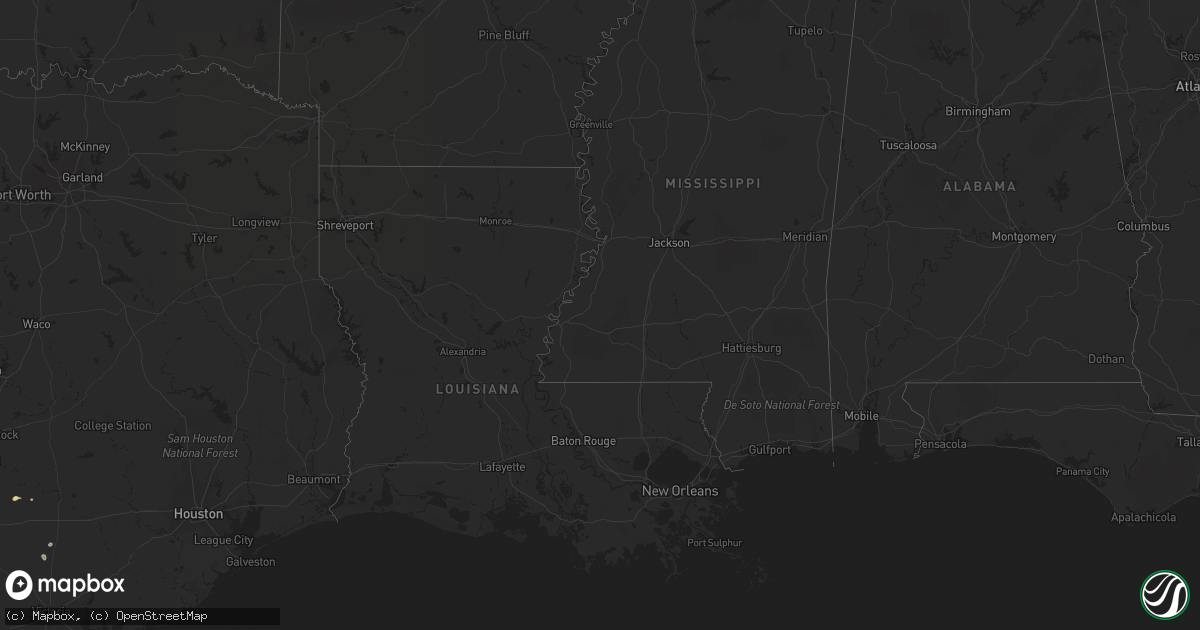 Hail map on August 15, 2013