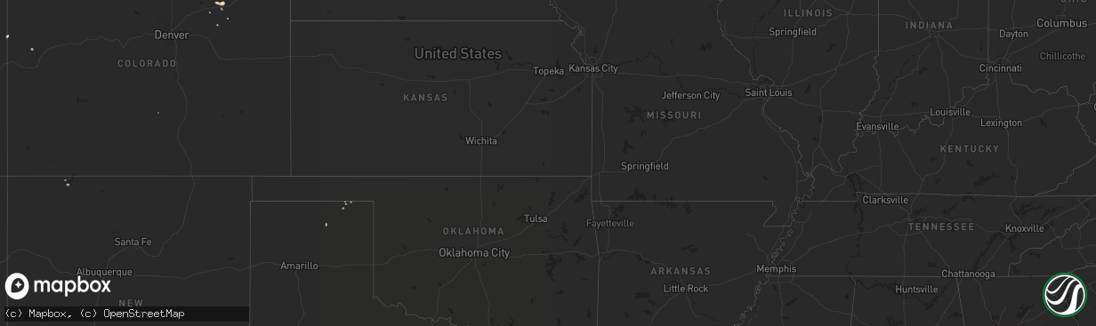 Hail map in Colorado on August 15, 2014