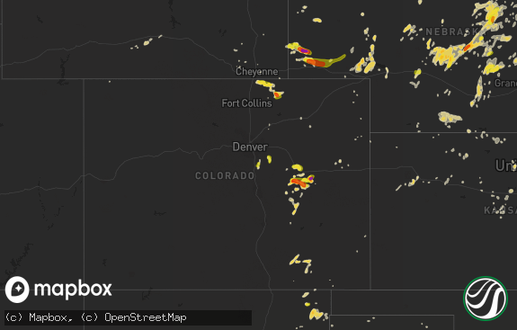 Hail map preview on 08-15-2017