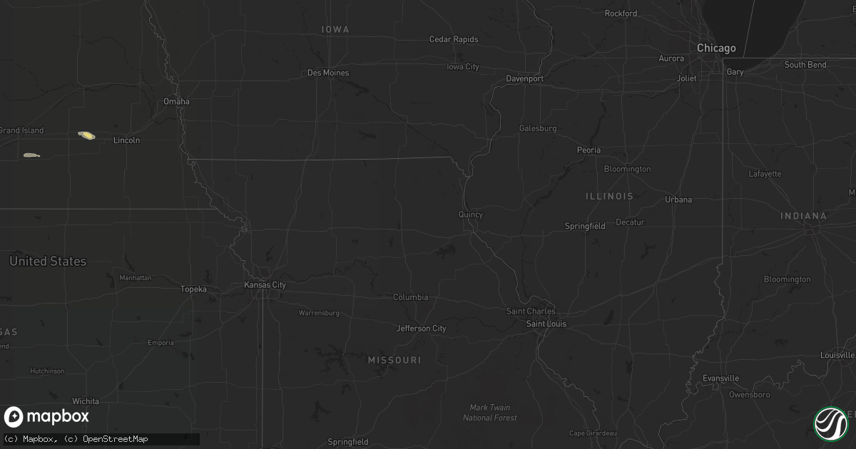 Hail map in South Carolina on August 15, 2022