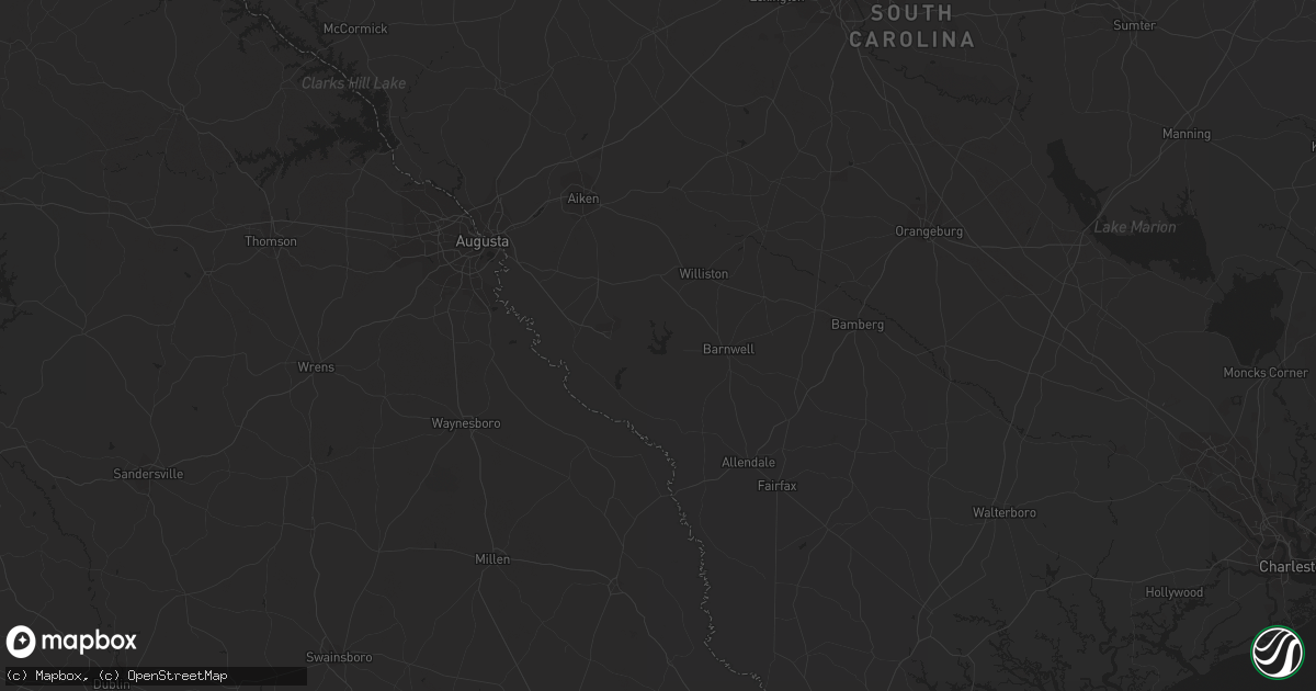 Hail map in Crawfordville, FL on August 15, 2023